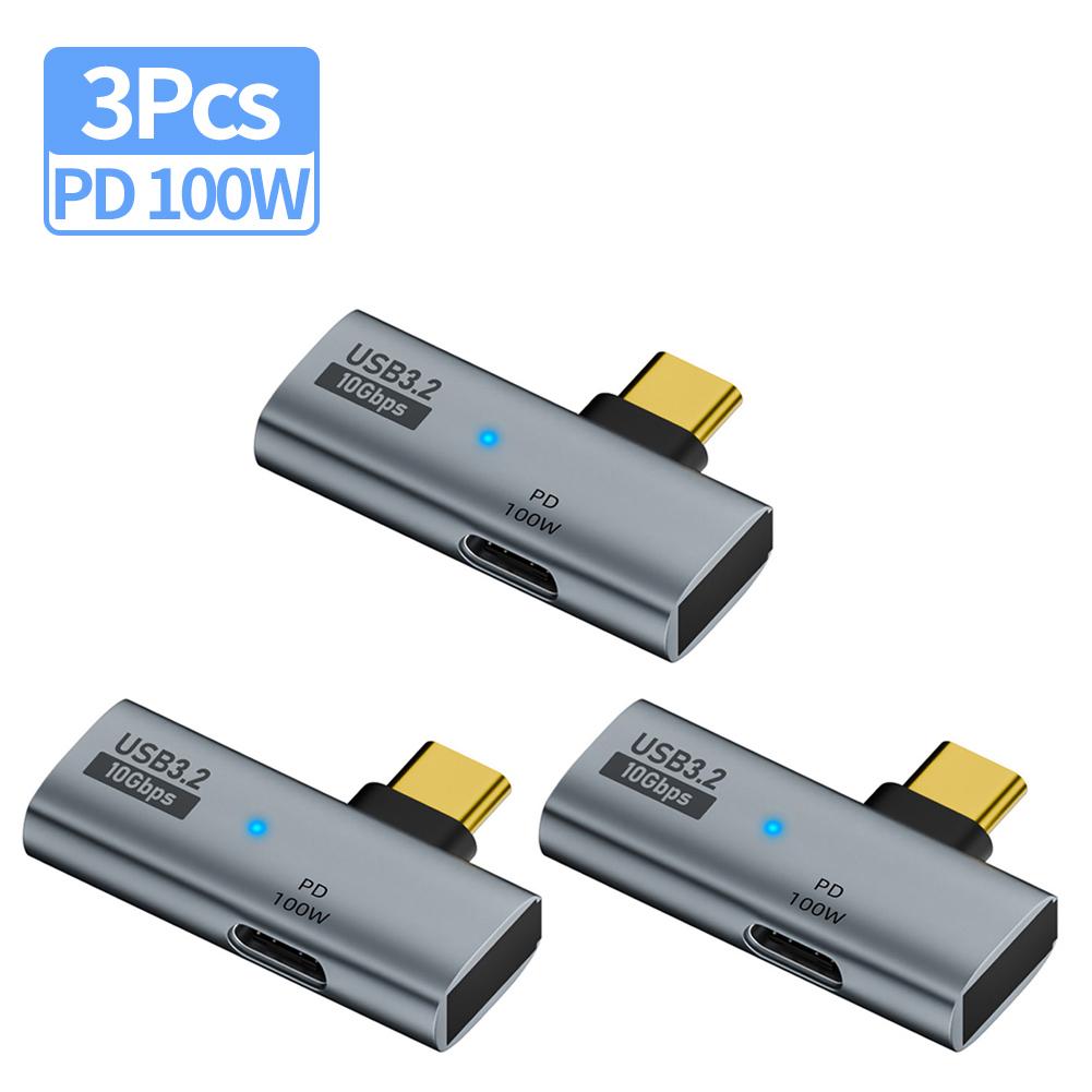 1-5Pcs 2-in-1 Type C 3.2 OTG Splitter 100W PD Fast Charging 10Gbps Data Transfer USB C To USB 3.2 Adapter for iPhone 15 Tablet