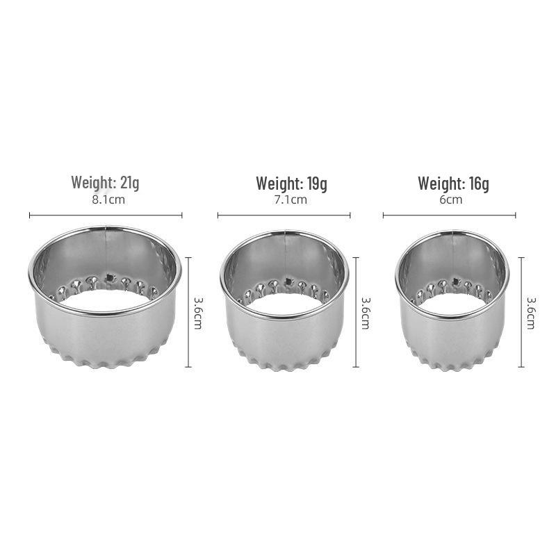 Stainless Steel Dumpling Cutter and Skin Mold Small - Single Round Dumpling Skin