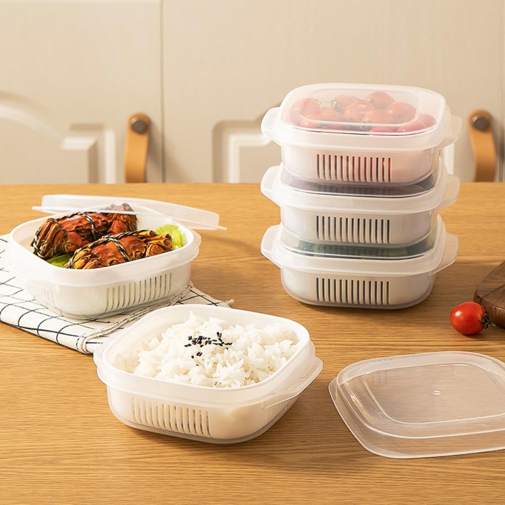 Fridges Containers Rices Freshing Box Fruit Vegetable Organising Box  Kitchen Accessories