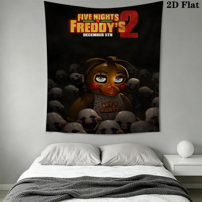Five Nights Freddy'S Horror Anthology Tapestry Wallmounted Background Cloth Work Of Art Homestay Soft Decoration Tapestry Background Cloth