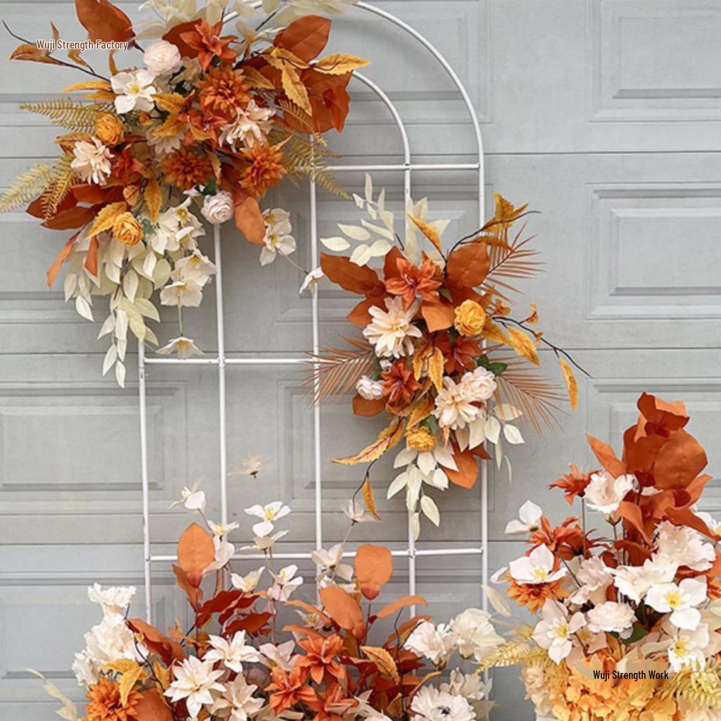 Complete Wedding & Banquet Artificial Flower Set: Ground Rows & Table Decor