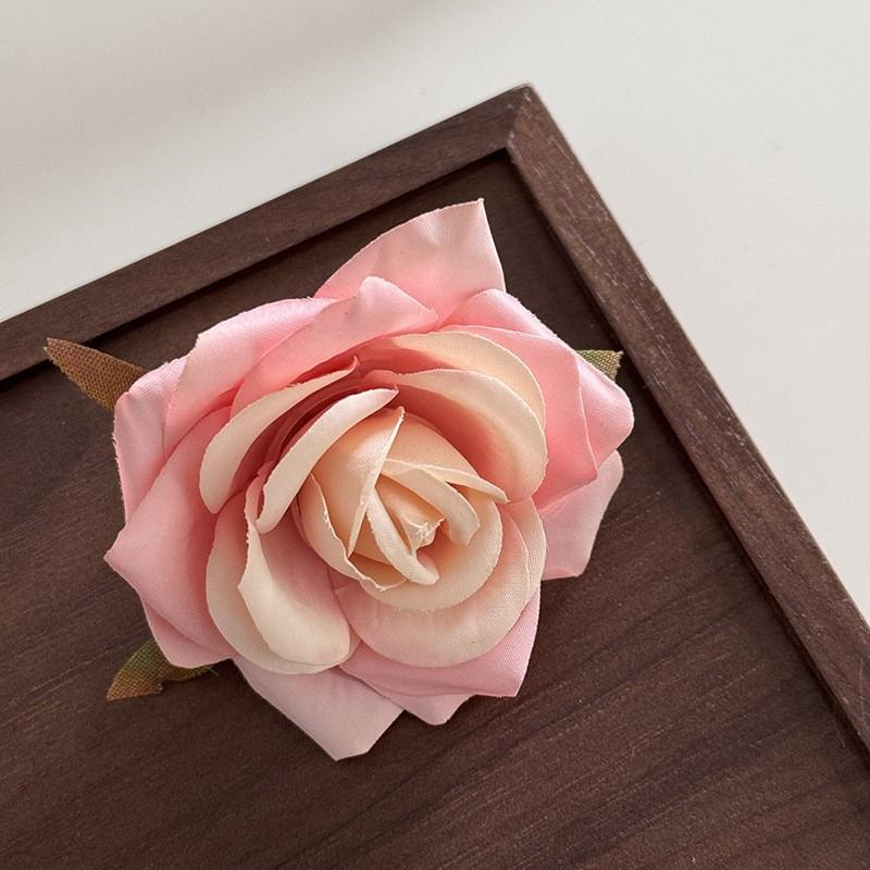 Simulation Flower Rose Hairpin Brooch Dual-purpose 1pc