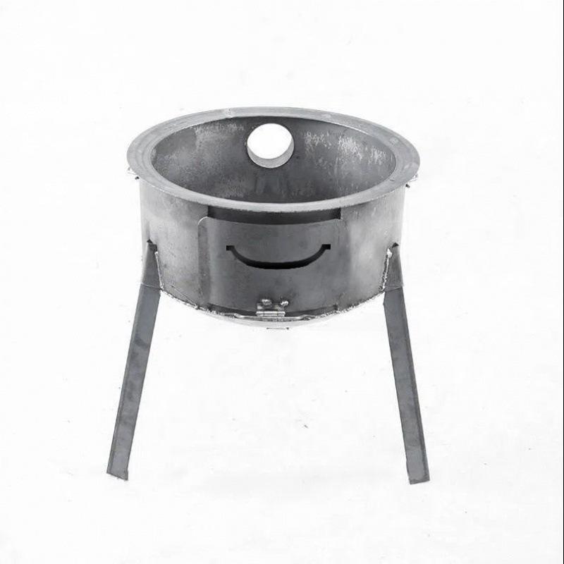 Portable Smokeless Outdoor Firewood Stove for Rural Cooking