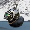 Car Duck With Helmet Broken Wind Pendant Cute Small Yellow Duck Road Bike Motor Helmet Riding Cycling Accessories