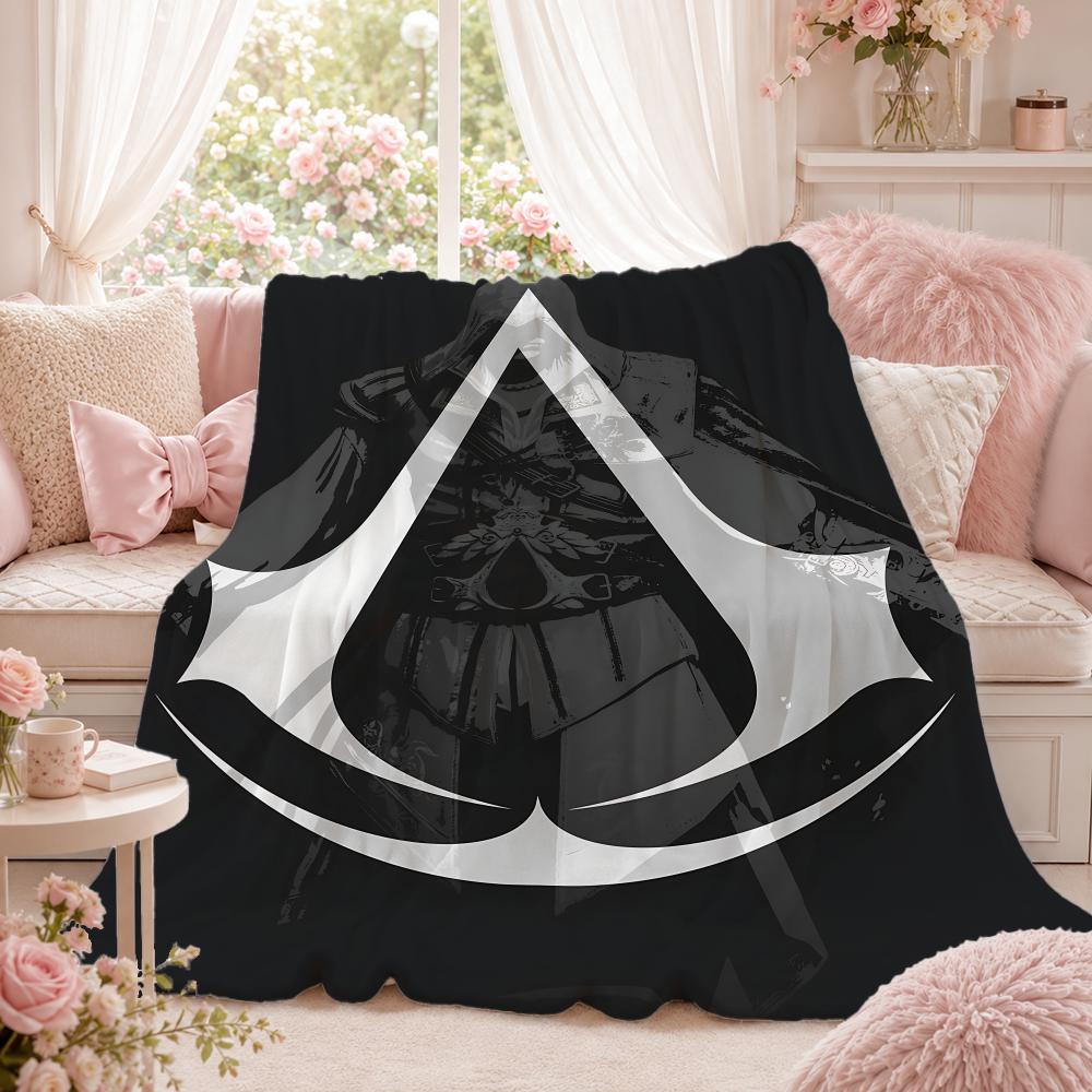 Annier Unisex Super Game A-Assassin's Creeds Throw Summer Flannel Throw Blanket Soft Antistatic Washable Kidfriendly Couch Bed