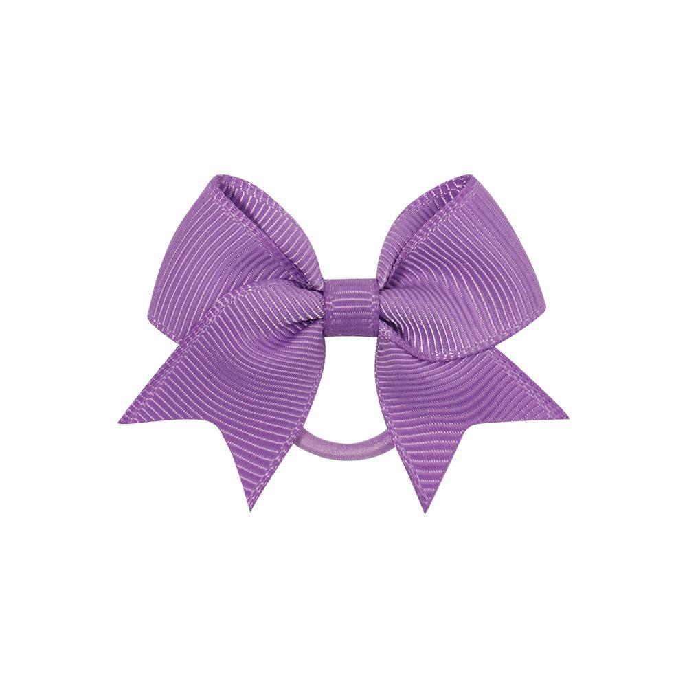 Children'S Hair Band Bow Rubber Band Solid Color Thread With Dovetail Hair Band Cute Baby Headgear Hair Accessories 2820
