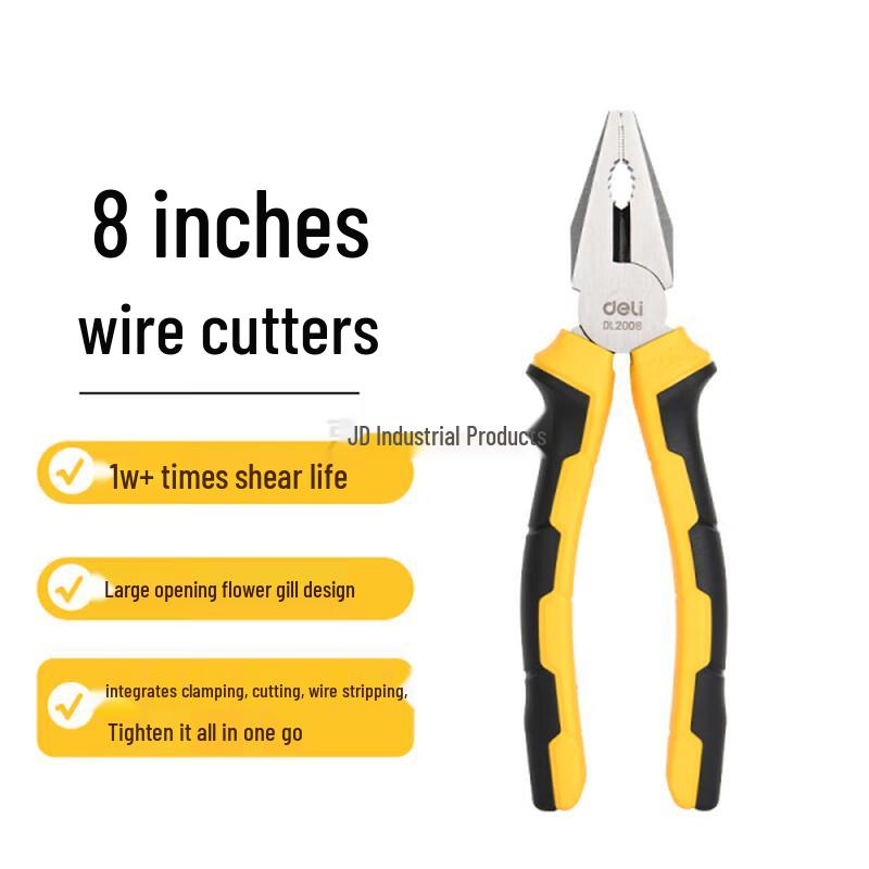 Deli Steel Wire Pliers 8-inch