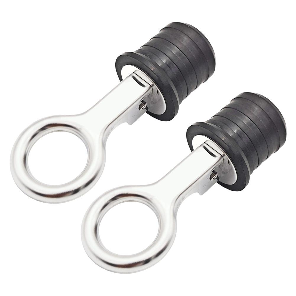 For Durable Drain Stopper Seal with Stainless Steel and Rubber 2 Pieces for Boats Lawn Rollers Drainage Outlet