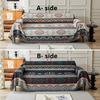 1Pc New Modern Style Linen-cotton Double Face Usable Sofa Blanket with Tassels Decor Multi-purpose for Living Room,Bedroom Sofa