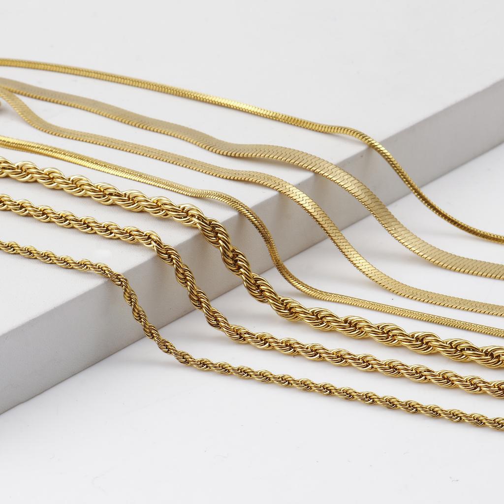 Fashion Stainless Steel Link Chain Anklet Gold Color Bracelet For Women Barefoot Beach Leg Chain Summer Jewelry Gift 23.5cm Long
