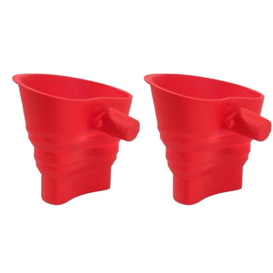 Flour Funnel for Stand Mixer Mixing Bowl Funnel Attachment 30 Degrees Tilted Spout Leak-Proof Kitchen Mixer Funnel BPA-Free Silicone Baking Tool