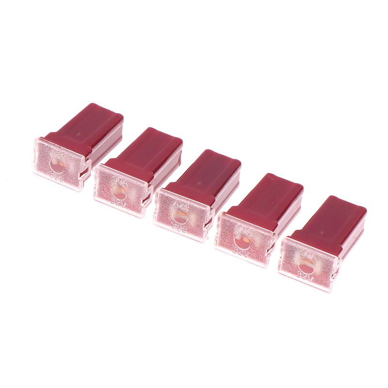 5Pcs Mini Square Fuse 20A 30A 40A 50A 60A Set Automotive Car Fuse With Plastic Box Assortment Auto Fuse