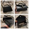 Simple Street Style Faux Leather Shoulder Bag, Adjustable Strap Crossbody Square Purse for Women CLE
