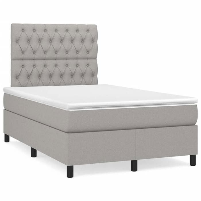 VidaXL Sommier à lattes de Lit avec Matelas et LED, Lit Rembourré, Lit Double, Lit Adulte de Chambre à Coucher Intérieur, 3270218
