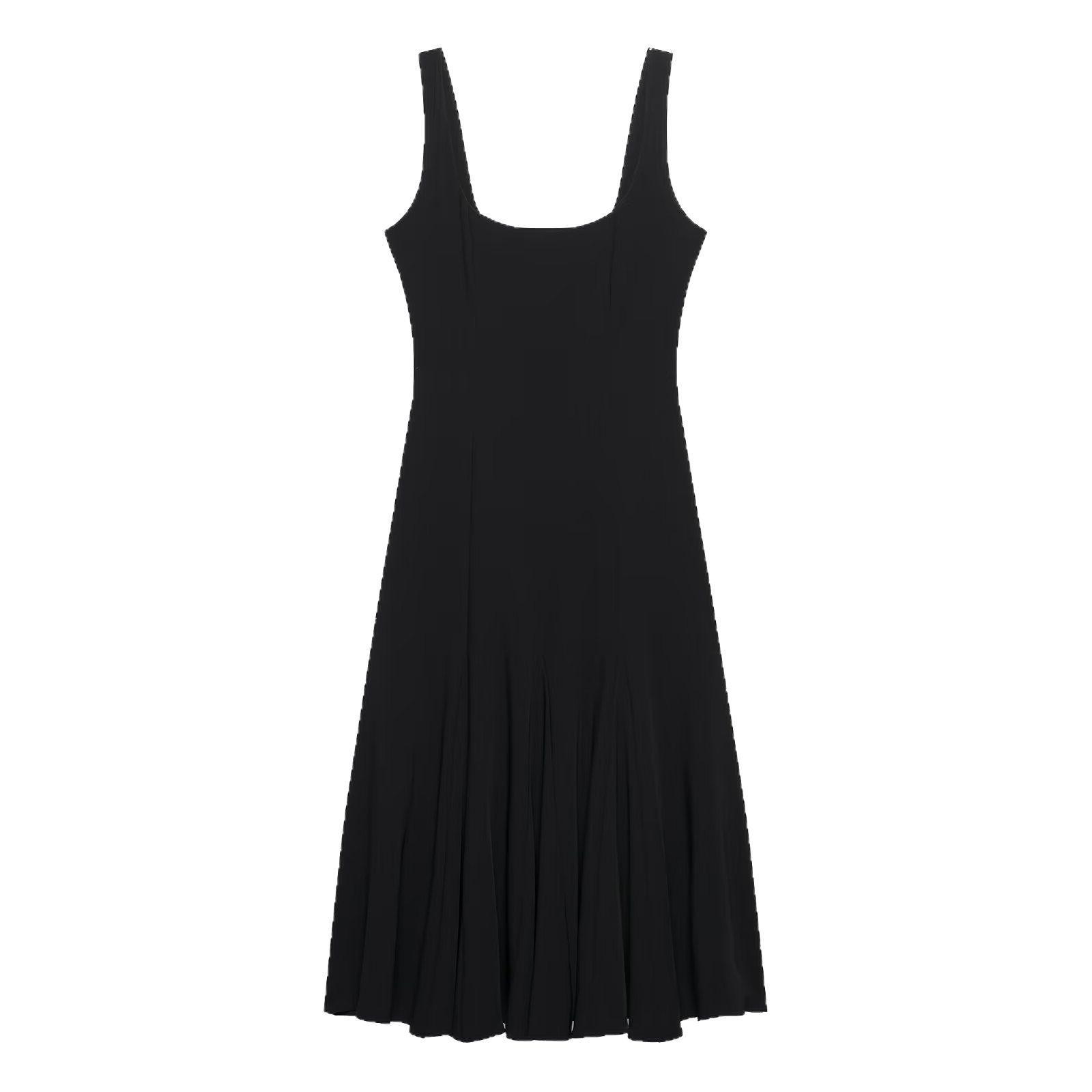

TAOP&ZA Spring/Summer Women s Elegant Midi Sleeveless Dress Extra Small чорний