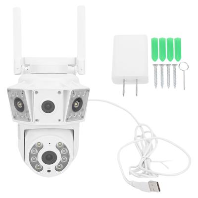 2MP WiFi Outdoor Security Cameras Panoramic View Dual Lens Home Camera Color Day Night Mode Cloud