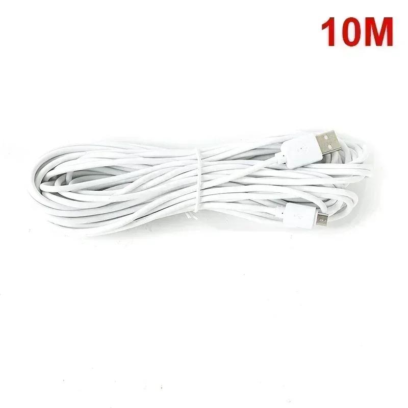 Premium 10/5/3/2/1m Extra Long Micro USB Extension Data Cable for Camera Tablet SmartTV Micro USB Male To USB A Male Charge Cord