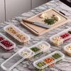 with Clear Lids Food Storage Box Transparent Fridge Vegetable Case  Meat Preservation