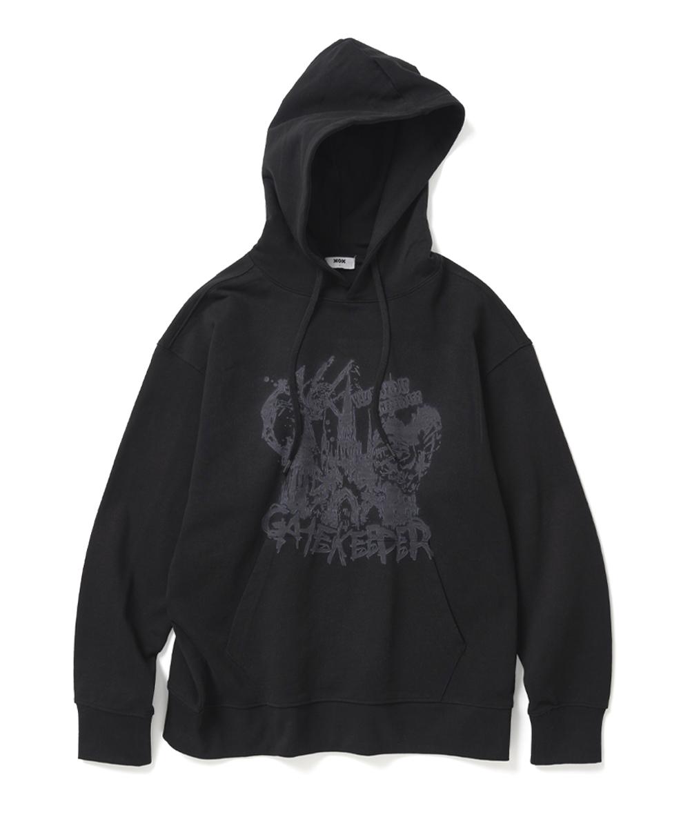 Xox Gatekeeper Semi-Overfit Hooded Sweatshirt Black Black/L