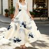Sleeveless Floral Beach Dress ,Loose Fit Lightweight Summer Dress,Versatile for Daily Casual,Beach Vacation & Outdoor Use,Breathable Summer Wear