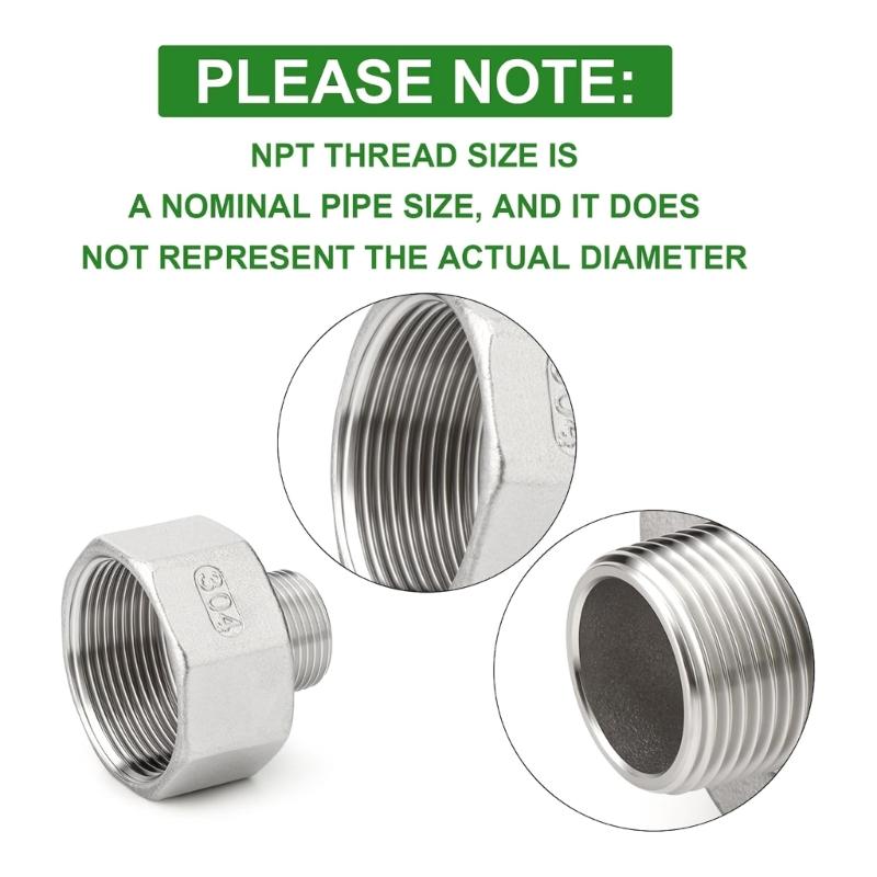 

Industrial Grade Stainless Steel NPT Fitting 1.2 Inch to 3/4 Pipe Connection China Mainland