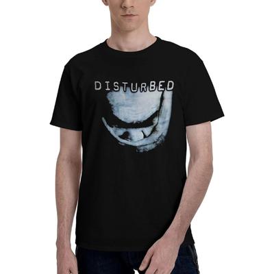 JOISOMI Men's t-Shirt Disturbed Band Short Sleeve T-Shirt for Men Crew Neck Sports Shirts(1)