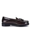 Herren-Loafer im britischen Stil mit Quasten: Modische Slipper aus Lackleder für Business Casual und formelle Anlässe