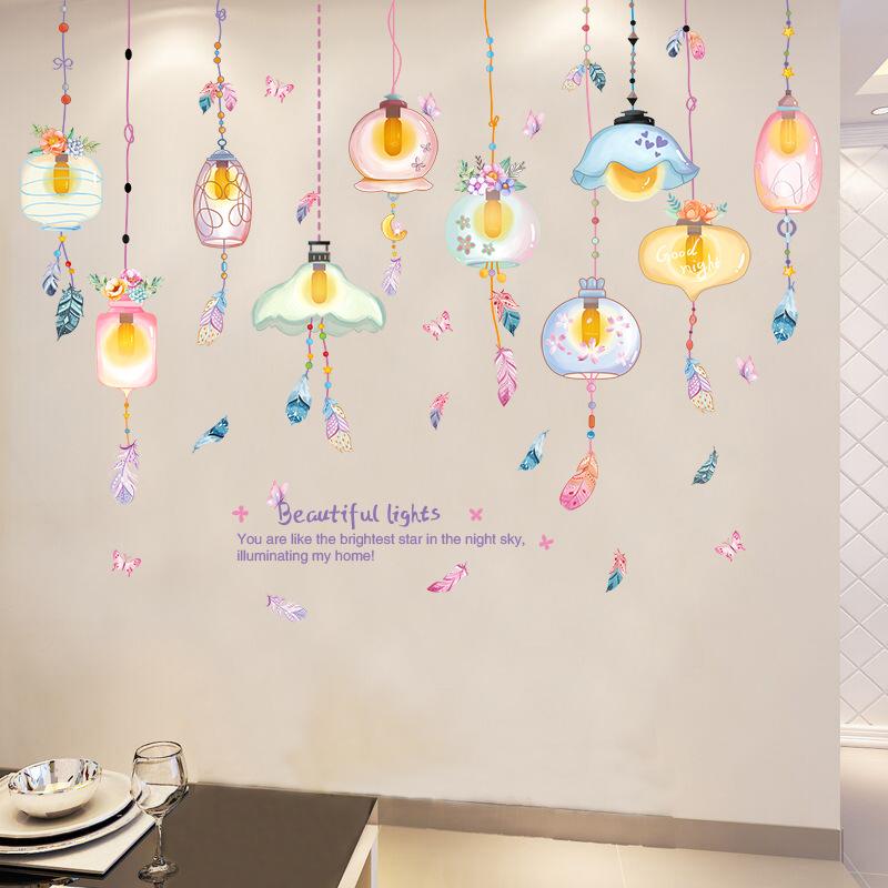 XY9008 dormitory dormitory simple modern decorative wall stickers living room wall layout stickers door stickers supply