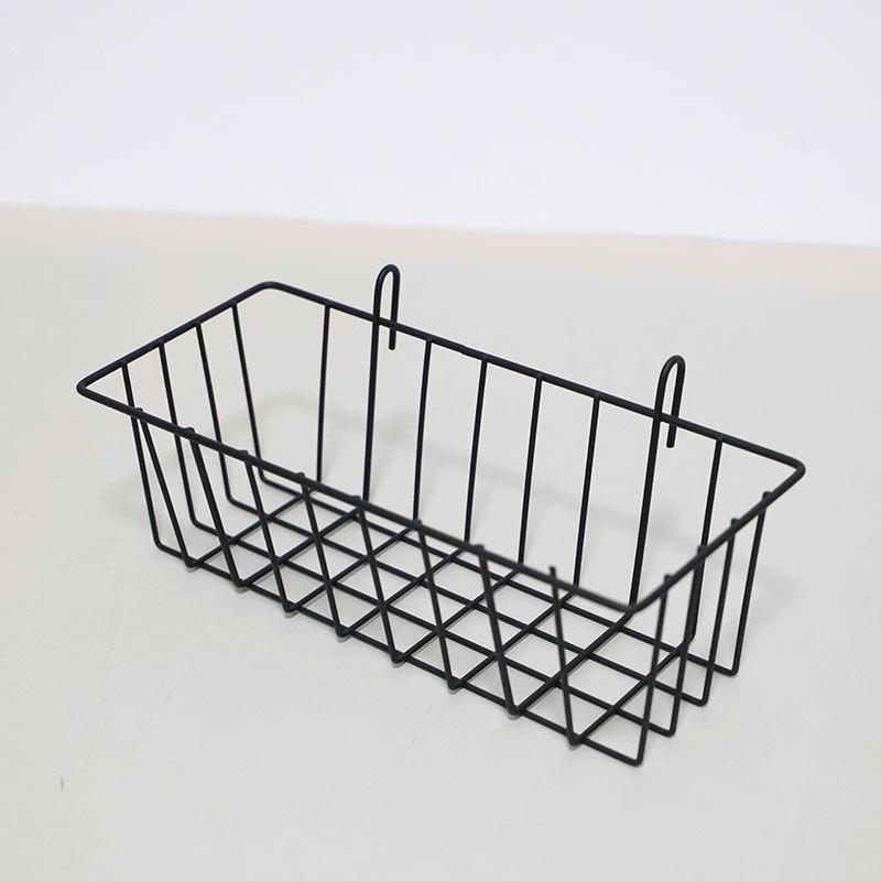 Hanging Grid Storage Rack Display Racks Panel Basket Multifunctional Storage Baskets For Bathroom Kitchen