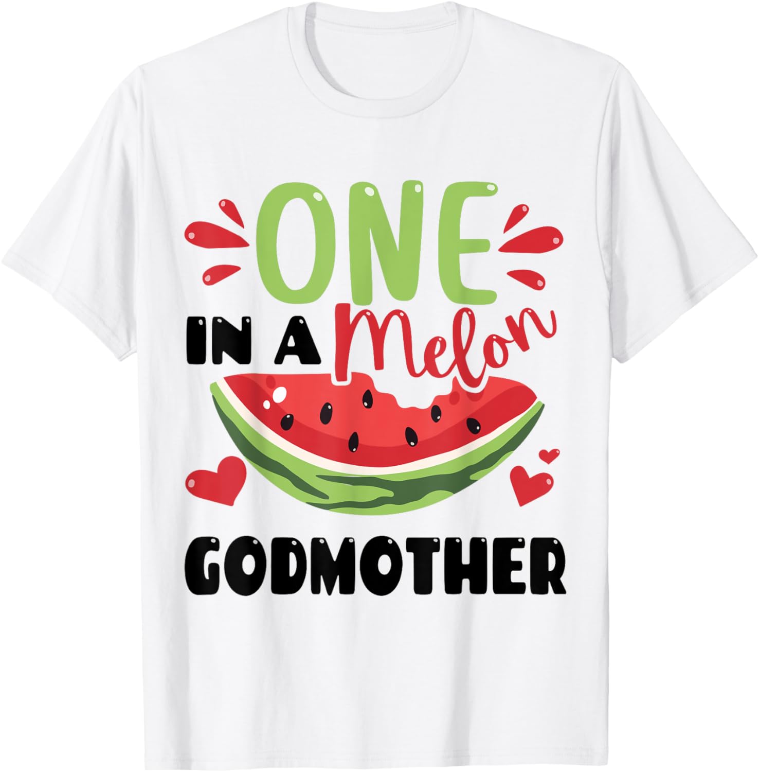 

One in a Melon Godmother Summer Birthday Matching Group T-Shirt for Men Women Kids S разноцветный