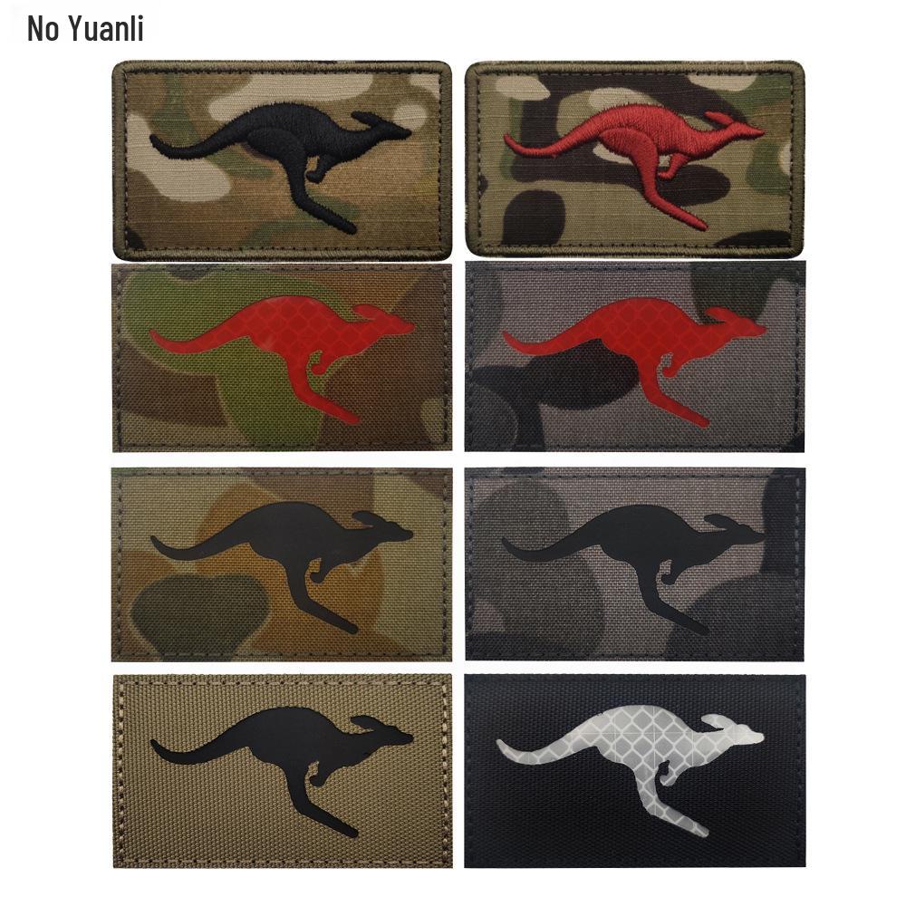 

Infrared Reflective 3D Embroidered Kangaroo Tactical Patch with Velcro