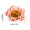 Handmade Ceramic Incense Burner Detachable Incense Burning Tray Lotus Aromatherapy Holder  Home