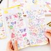 Crystal Drops Glue Stickers 3D Relief Golden Butterfly Sticker Diy Scrapbook Diary Mobile Phone Case Paster Decals Stickers