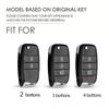 2 3 4 Bottons Silver Tpu Auto Key Fob Cover Case Fit For Kia K2 K3 K5 Carens Cerato Forte Rio Kia Flip Key Fob Housing Key Ring Auto Accessories