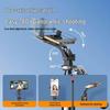 2025 Bluetooth Windproof Selfie Stick: 1.8m Folding, Rotating Mobile Holder with 360° Floor Stand