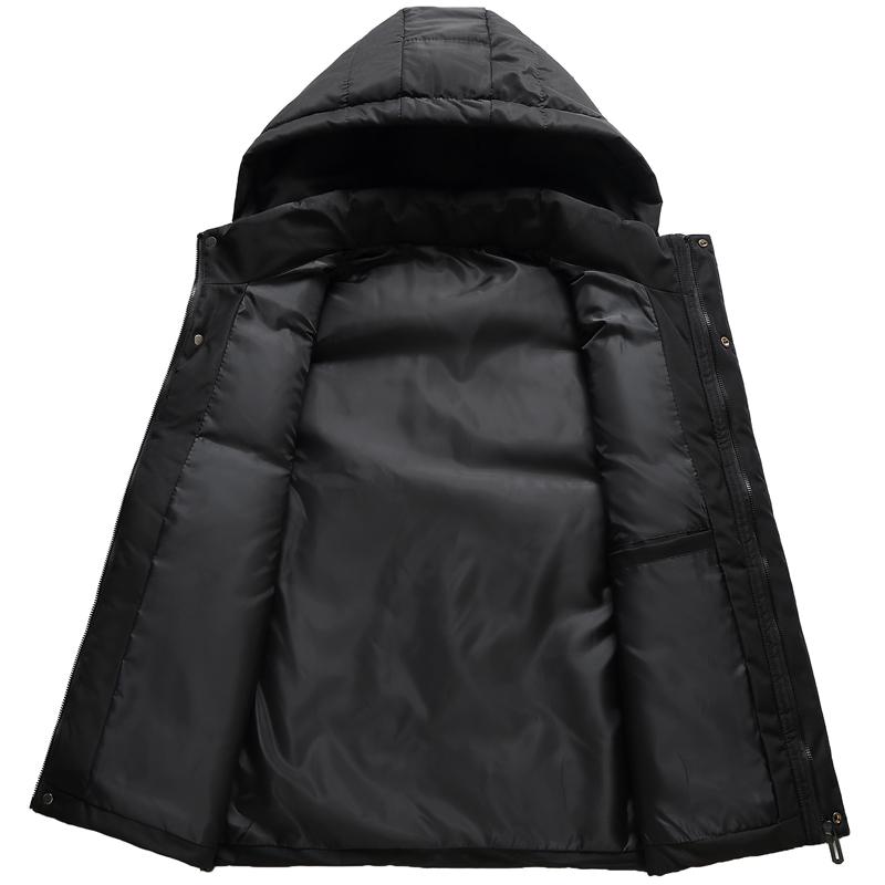 Plus Size L-8XL Fashion Men's Winter Sleeveles Jackets Hooded Casual Thick Warm Vests Men Coat