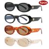 4Pcs New Women Oval Sunglasses Colorful Frame Rivet Shades UV400 Femlae Punk Style Sun Glasses Outdoor Casual Goggles Unisex