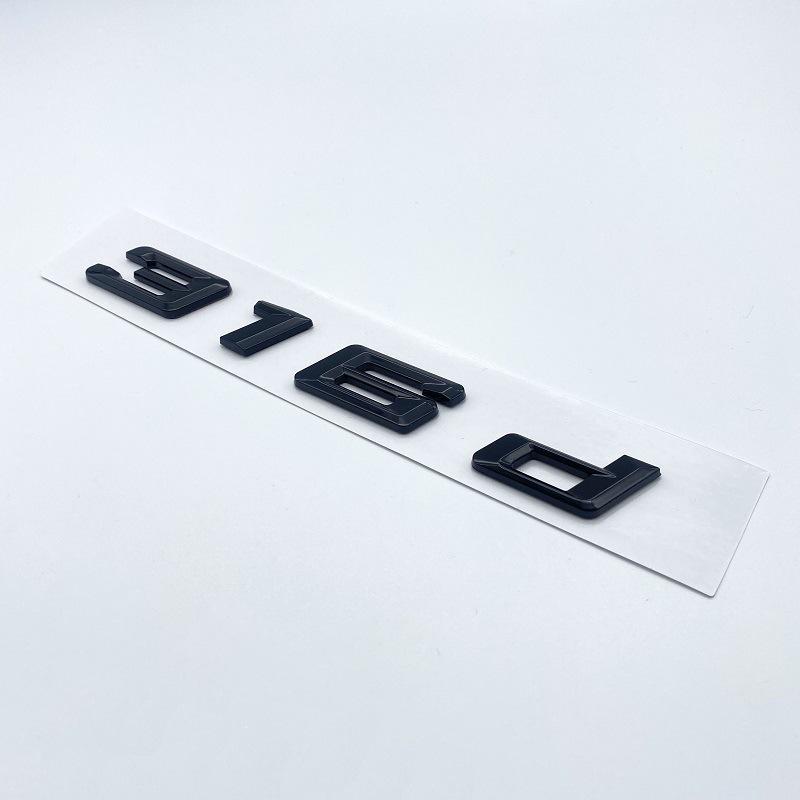 Insignias de Desplazamiento Trasero del Nuevo Serie 3 de BMW: Pegatinas 350d, 340d, 335d, 330d, 318d.