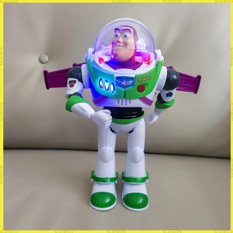 Pixar Toy Story 4 Buzz Lightyear Electric Walking Light Robot Action Figure Doll Kids Festival Gift For Children Aged 3+