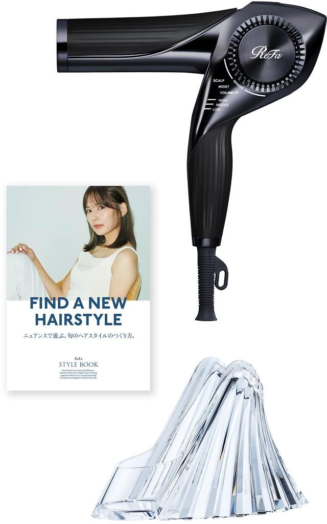 New Model [Official Store Exclusive] ReFa BEAUTECH DRYER BX Dedicated Holder Set (Black)