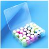 30PCS Craft Finger Sponge Daubers with Storage Box ,Drawing Project Finger Painting Sponge Set for Card Making, Painting, Stampi
