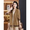 Women S Long Sleeve Knit Cardigan Plus Size Mom Style Casual Outerwear Autumn Winter Sweater
