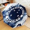 1PC Cru-zeiro Esporte Club Crest Printed Umbrella Folding umbrella, automatic umbrella 8-Frame for Travel, camping Fan gifts Christmas Gifts
