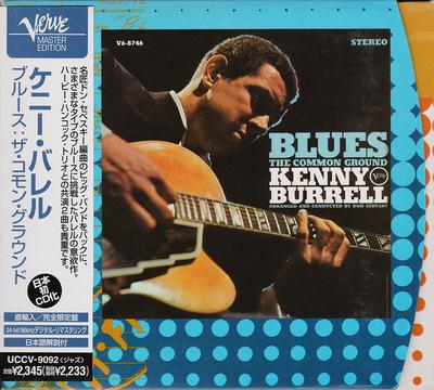 CD KENNY BURRELL - Blues: The Common Ground UCCV9092 Verve Records 2002 Japan ObiJazz Used