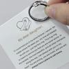 Engraved Women's Hugging Hands Ring – Fashionable European & American Style with English Letter Design