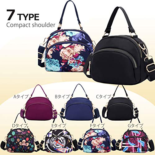 [Angel Moon] Women's Crossbody Bag, Travel Pouch, Small Nylon Shoulder Bag, Feminine, Cute, Everyday Use, Crossbody Bag, One-Shoulder Bag, Casual Fash