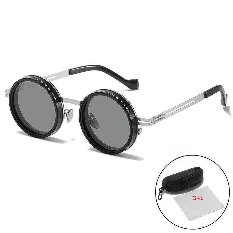 

2026 Fashion New Unisex Handmade ND9 Level Sunglasses Stepless Rotating Filter Retro Polarized Sunglass Cycling Sports Glassees