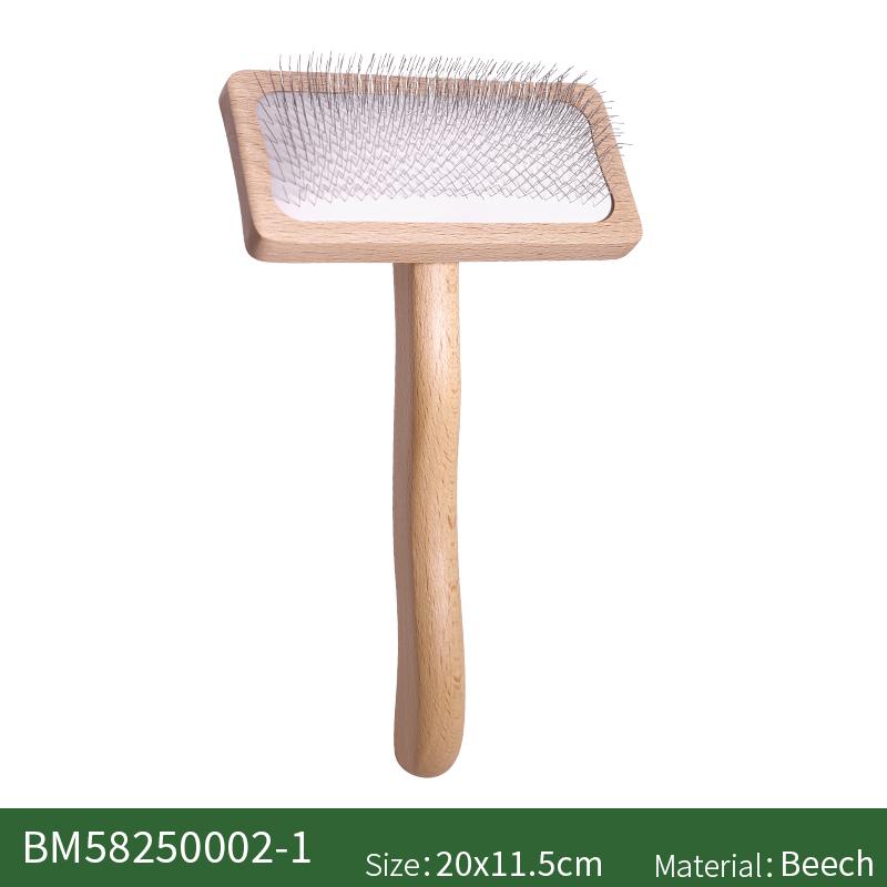 Pet Comb Wood  Massage Cute Hair Remover Cat Dog Brush for Grooming Bamboo Mini Rubber Custom Small Fine Needle