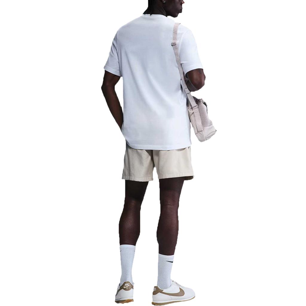 Nike Sportswear T Shirts Unisex White Crew Neck Moderate Straight Fit HJ0760-100