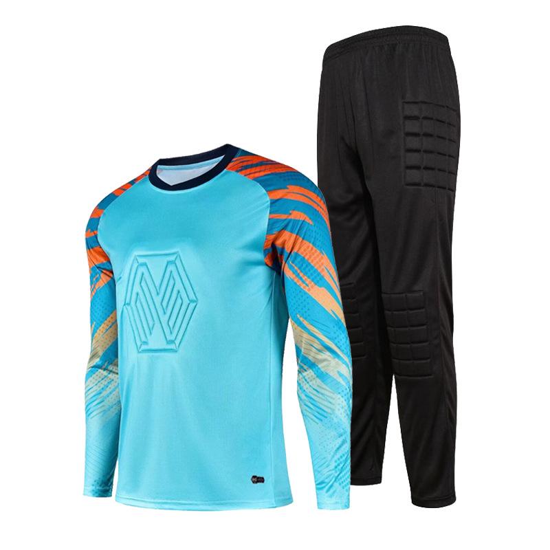 Anti-collision Goalkeeper Training Set: Long Sleeve Football Uniform for Adults and Children
